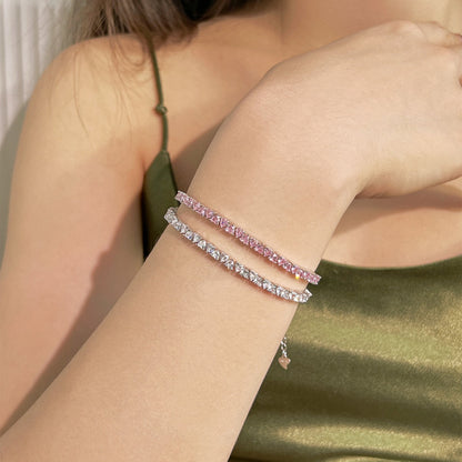 [Olivia JW]Dazzling Romantic Heart Shape Lover Bracelet