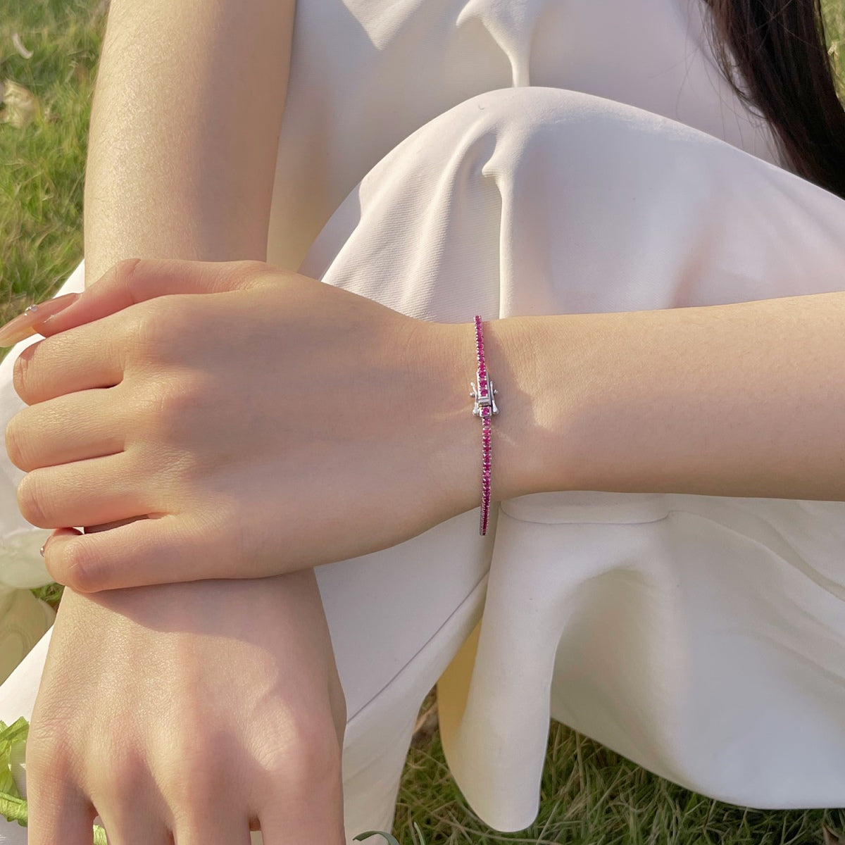 [Olivia JW]Radiant Colorful Round Cut Party Bracelet
