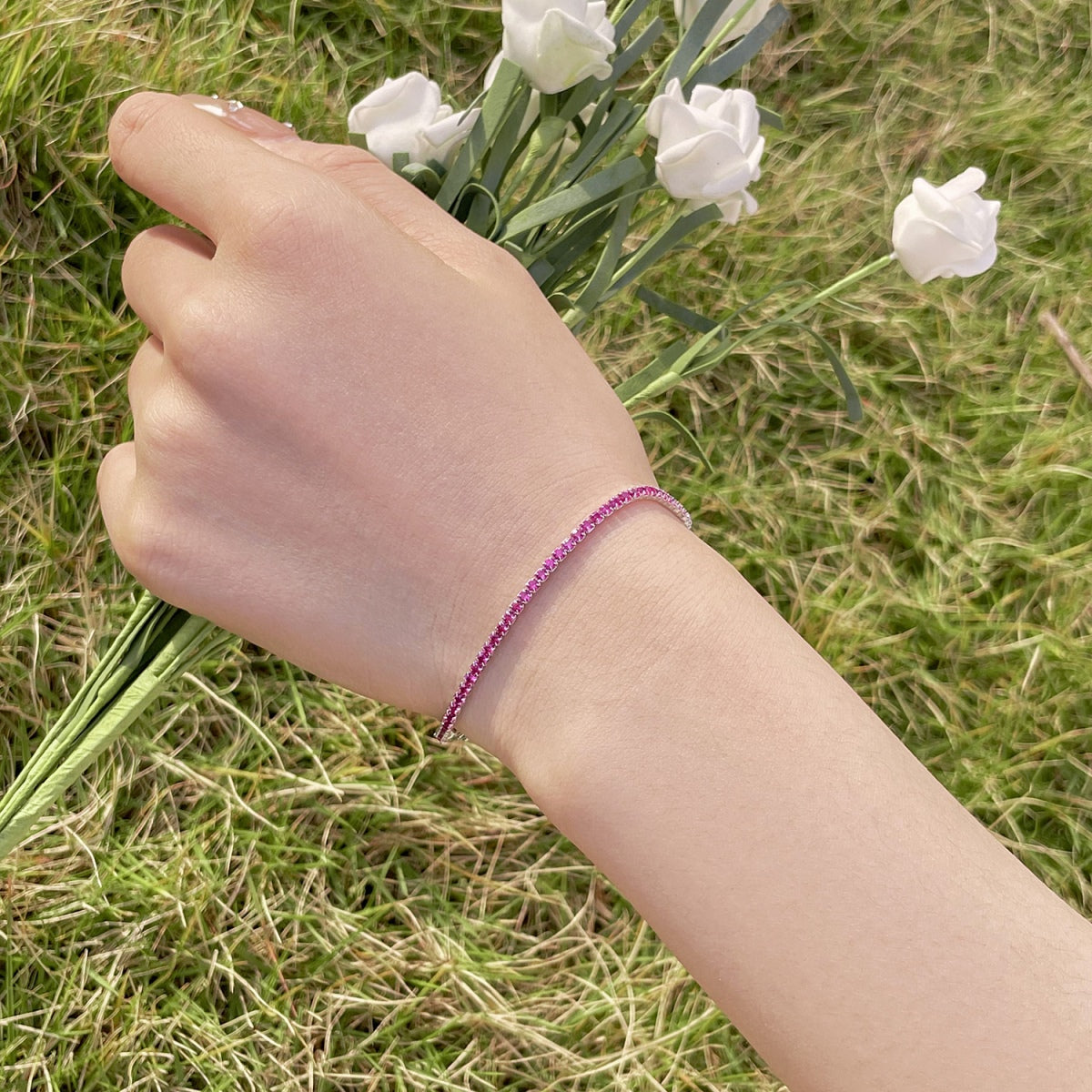 [Olivia JW]Radiant Colorful Round Cut Party Bracelet
