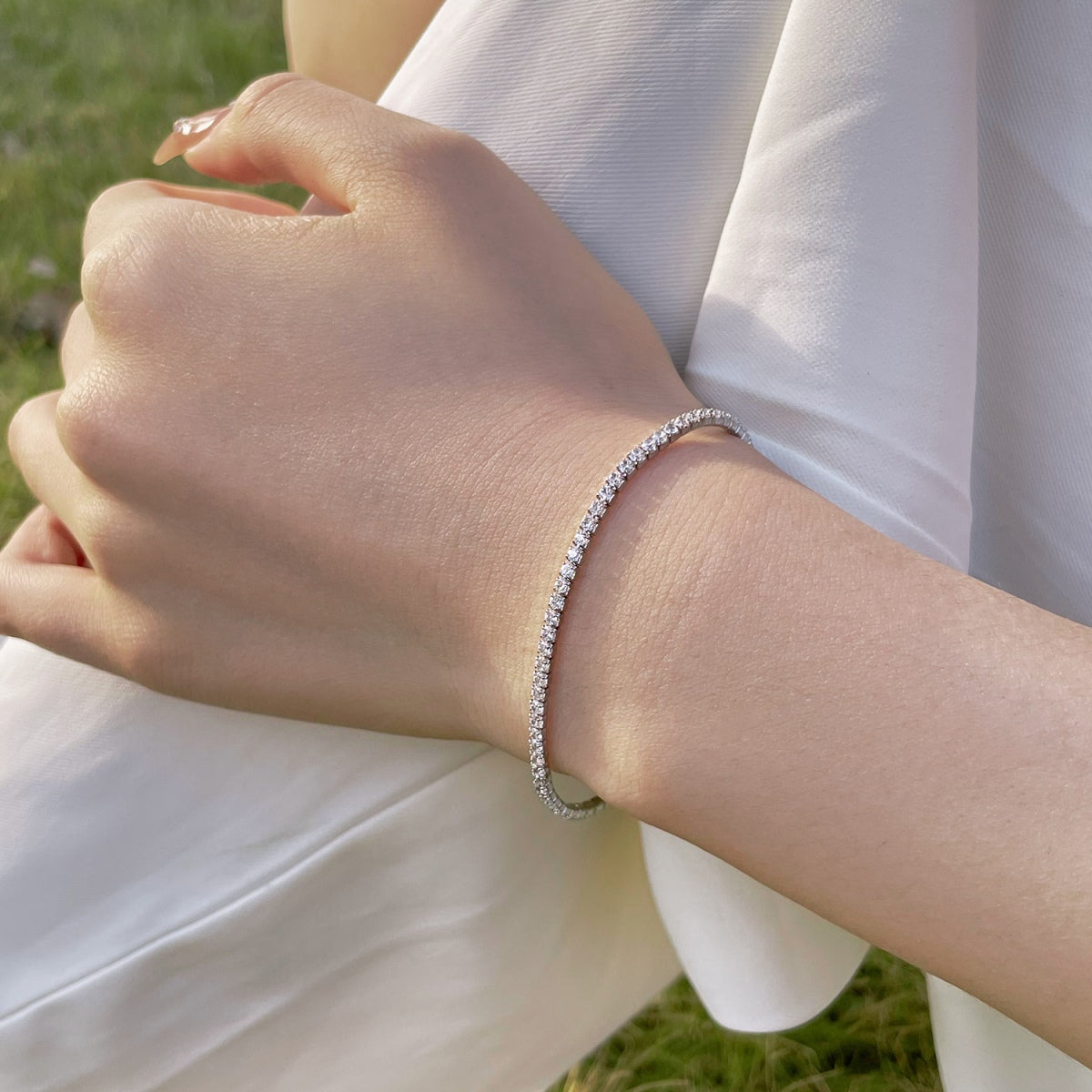 [Olivia JW]Radiant Colorful Round Cut Party Bracelet