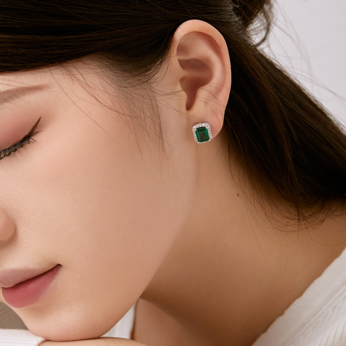 [Olivia JW]Luxurious Dainty Emerald Cut Banquet Earrings