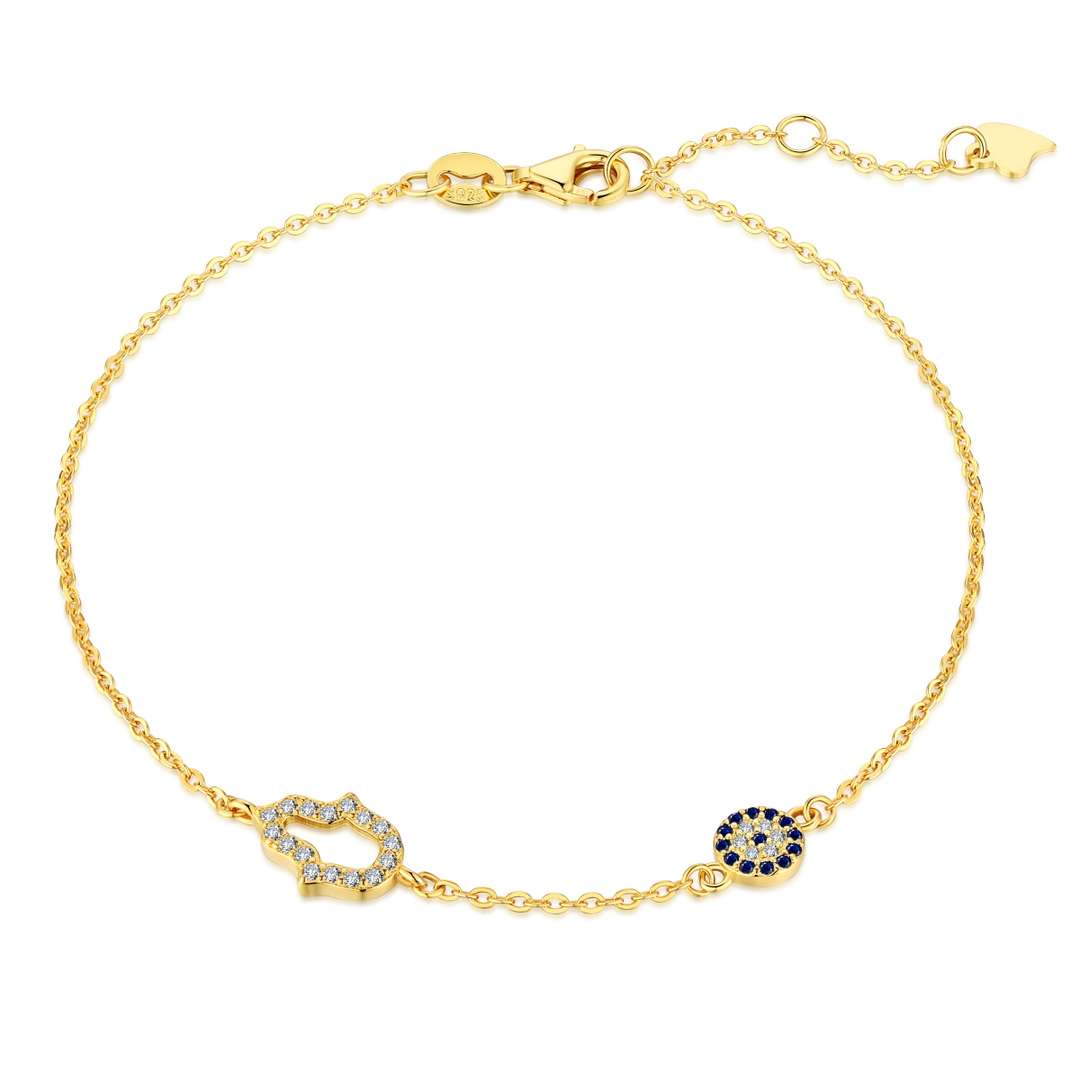 [Olivia JW]Gost Shape & Round Shape Necklace
