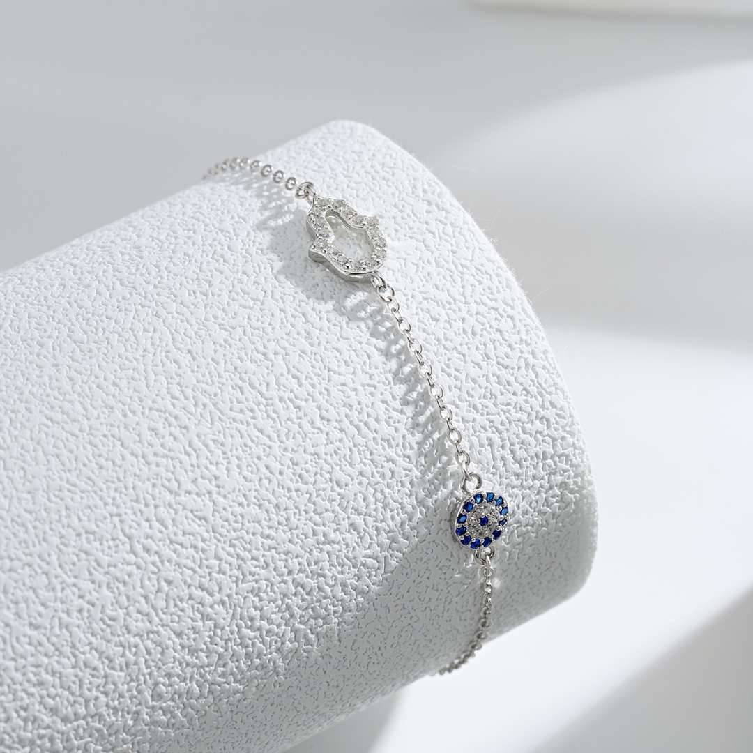 [Olivia JW]Gost Shape & Round Shape Necklace