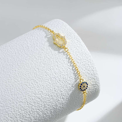 [Olivia JW]Gost Shape & Round Shape Necklace