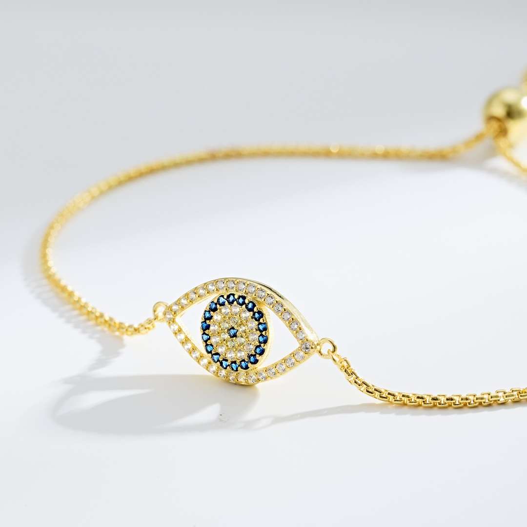 [Olivia JW]Dazzling Eye Shape Necklace