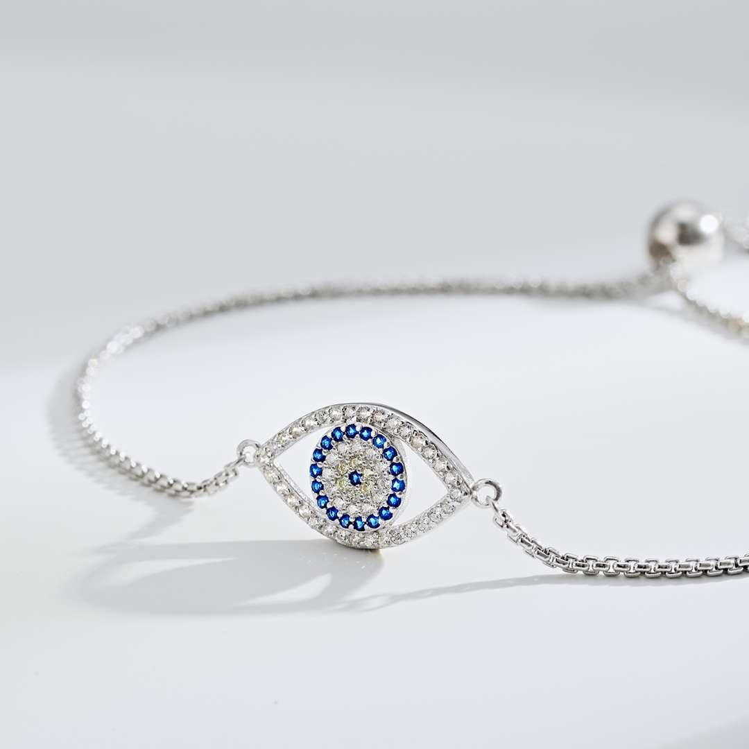 [Olivia JW]Dazzling Eye Shape Necklace