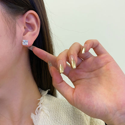 [Olivia JW]Ornate Square Shape Earrings