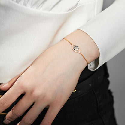 [Olivia JW]Dazzling Eye Shape Necklace