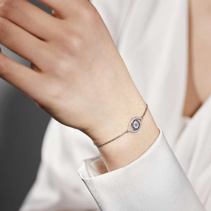 [Olivia JW]Dazzling Eye Shape Necklace
