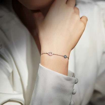 [Olivia JW]Gost Shape & Round Shape Necklace