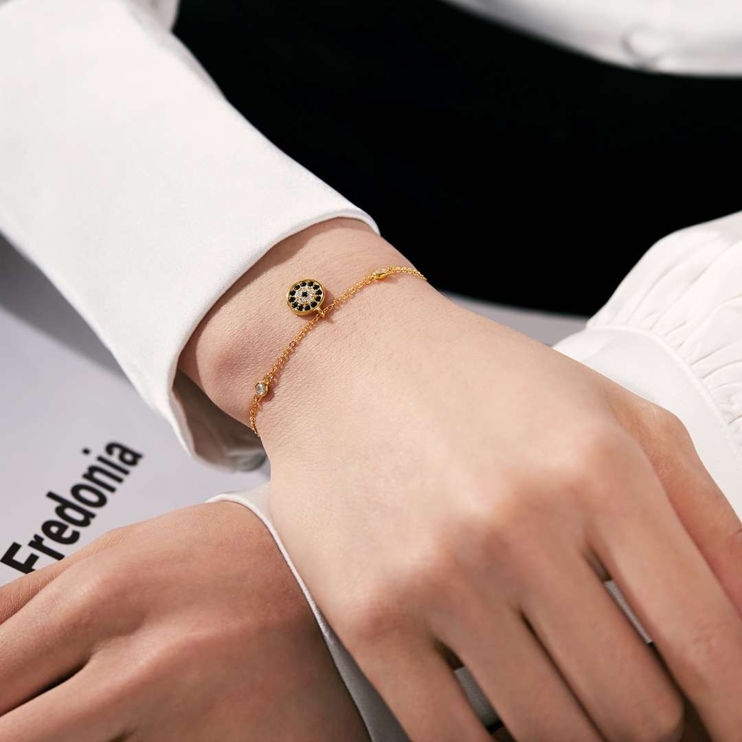 [Olivia JW]Devil's Eye Round Shape Bracelet