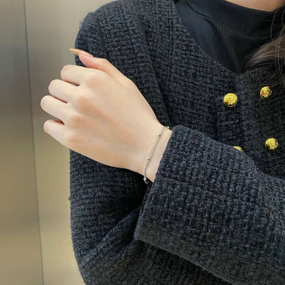 [Olivia JW]Delicate Bead Double Layer Bracelet