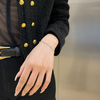 [Olivia JW]Delicate Bead Double Layer Bracelet