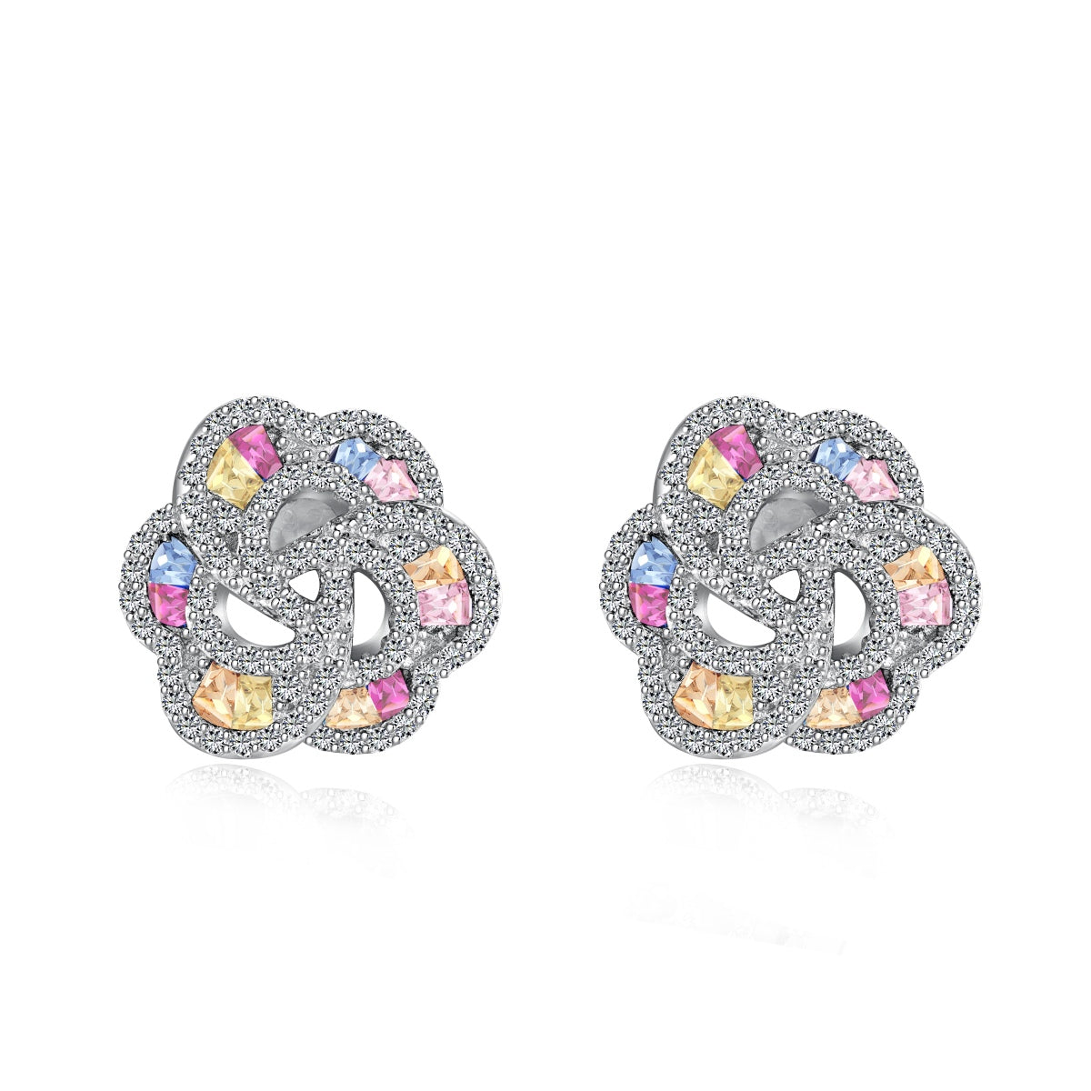 [Olivia JW]Exquisite Flower Shape Daily Earrings