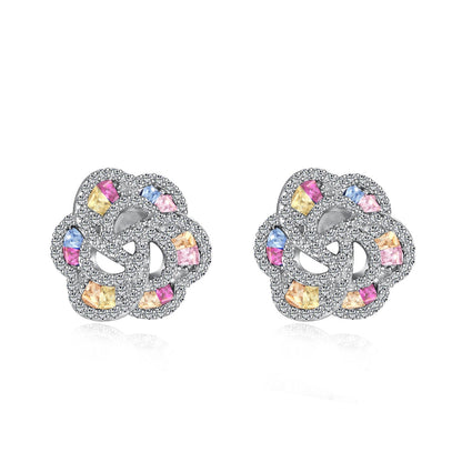[Olivia JW]Exquisite Flower Shape Daily Earrings