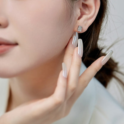 [Olivia JW]Radiant Luxurious Princess Cut Daily Earrings