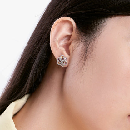 [Olivia JW]Exquisite Flower Shape Daily Earrings
