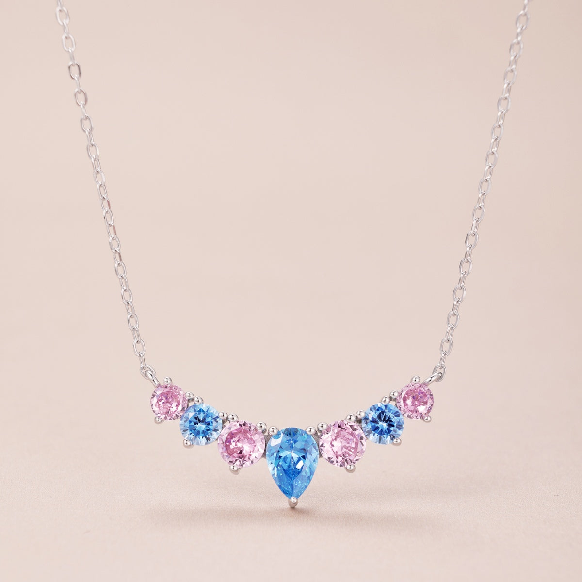 [Olivia JW]Dainty Colorful Heart Necklace