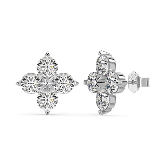 [Olivia JW]Four-Leaf Clover Eight-Pointed Star Earrings