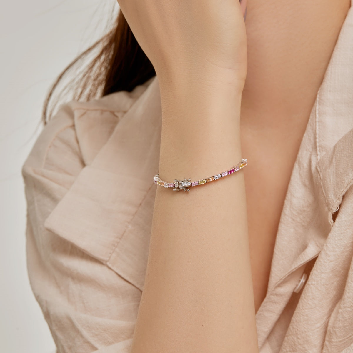 [Olivia JW]Delicate Romantic Heart Shape Lover Bracelet