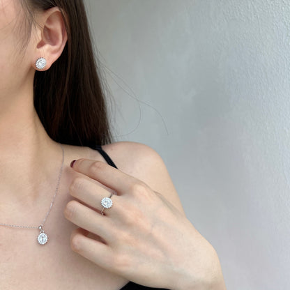 [Olivia JW]Delicate Radiant Oval Cut Daily Earrings