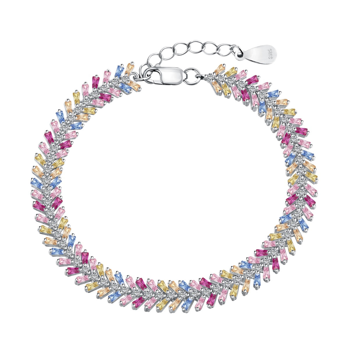 [Olivia JW]Dainty Radiant Emerald Cut Daily Bracelet