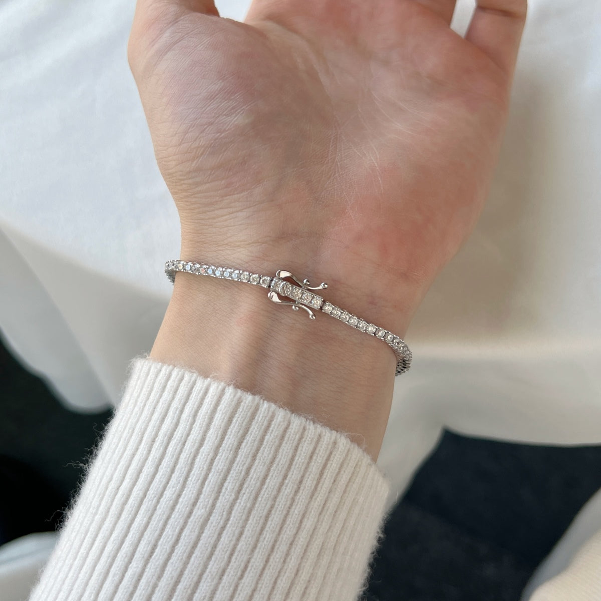 [Olivia JW]Dazzling Exquisite Round Cut Daily Bracelet