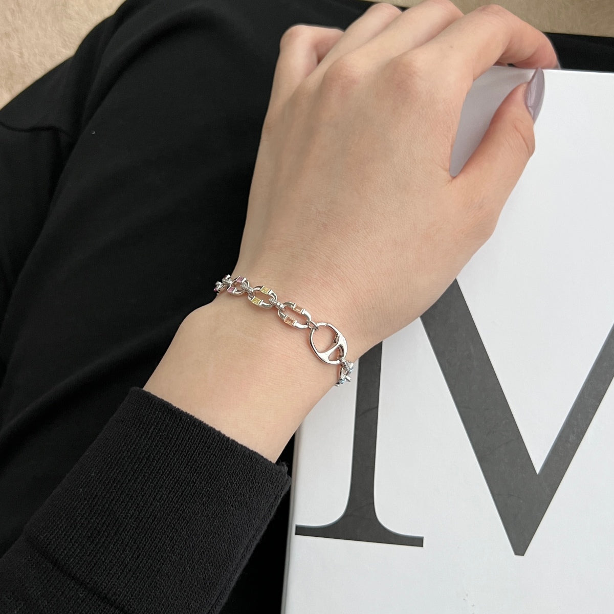 [Olivia JW]Dazzling Colorful Daily Bracelet