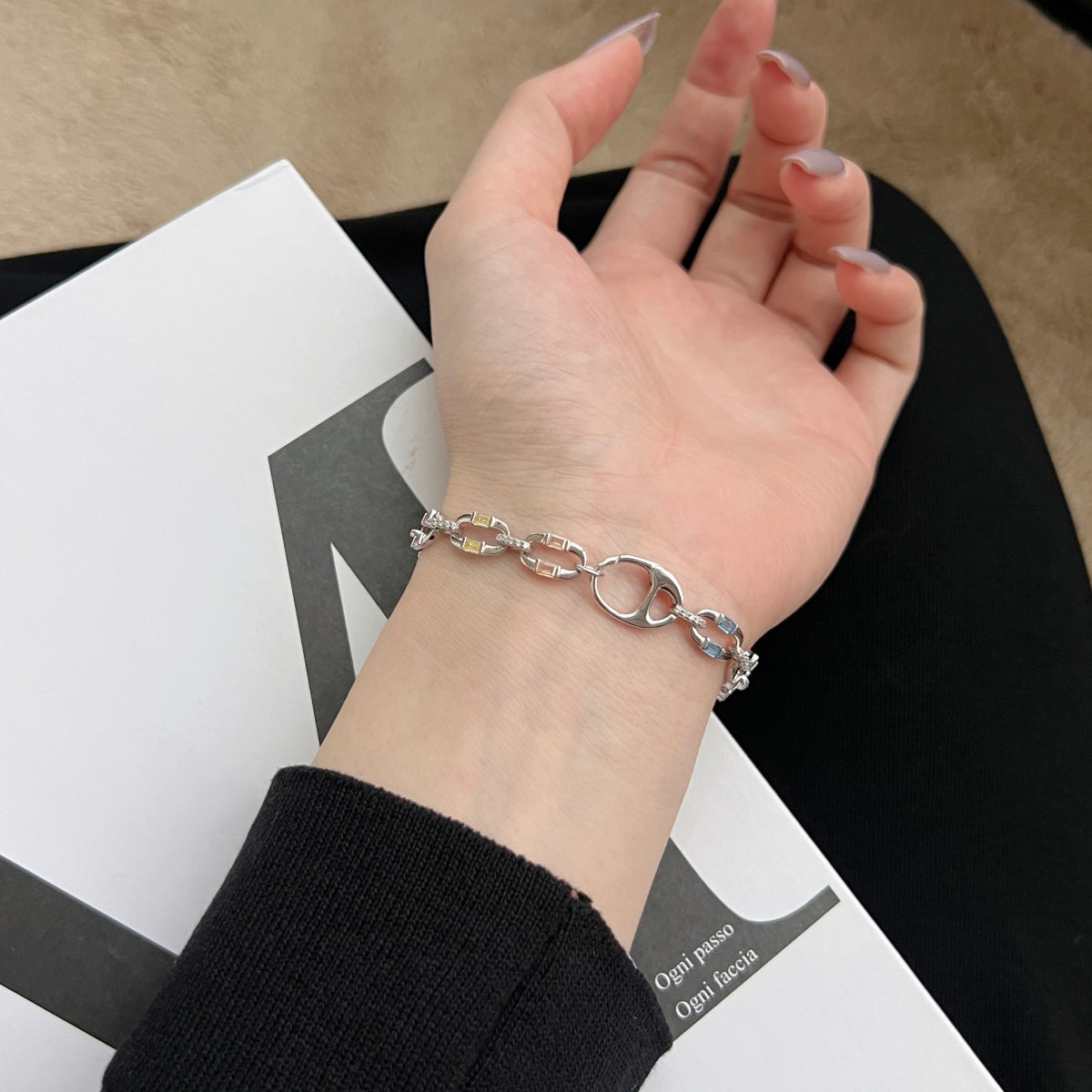 [Olivia JW]Dazzling Colorful Daily Bracelet