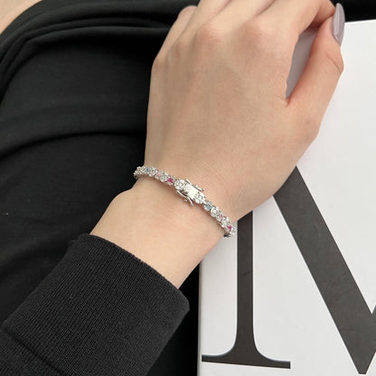 [Olivia JW]Dazzling Radiant Multi Cut Daily Bracelet