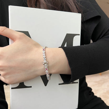 [Olivia JW]Dazzling Radiant Multi Cut Daily Bracelet