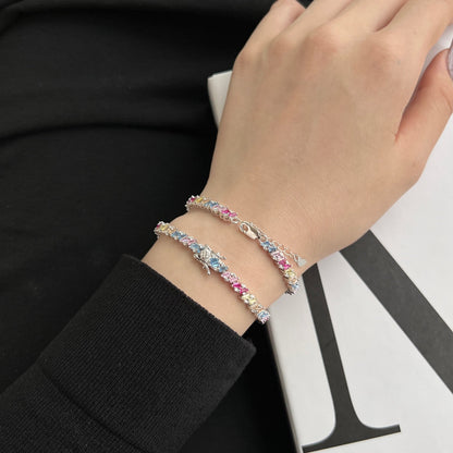[Olivia JW]Ornate Sparkling Multi Cut Party Bracelet