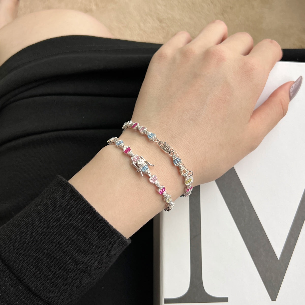 [Olivia JW]Radiant Water Drop Shape Daily Bracelet