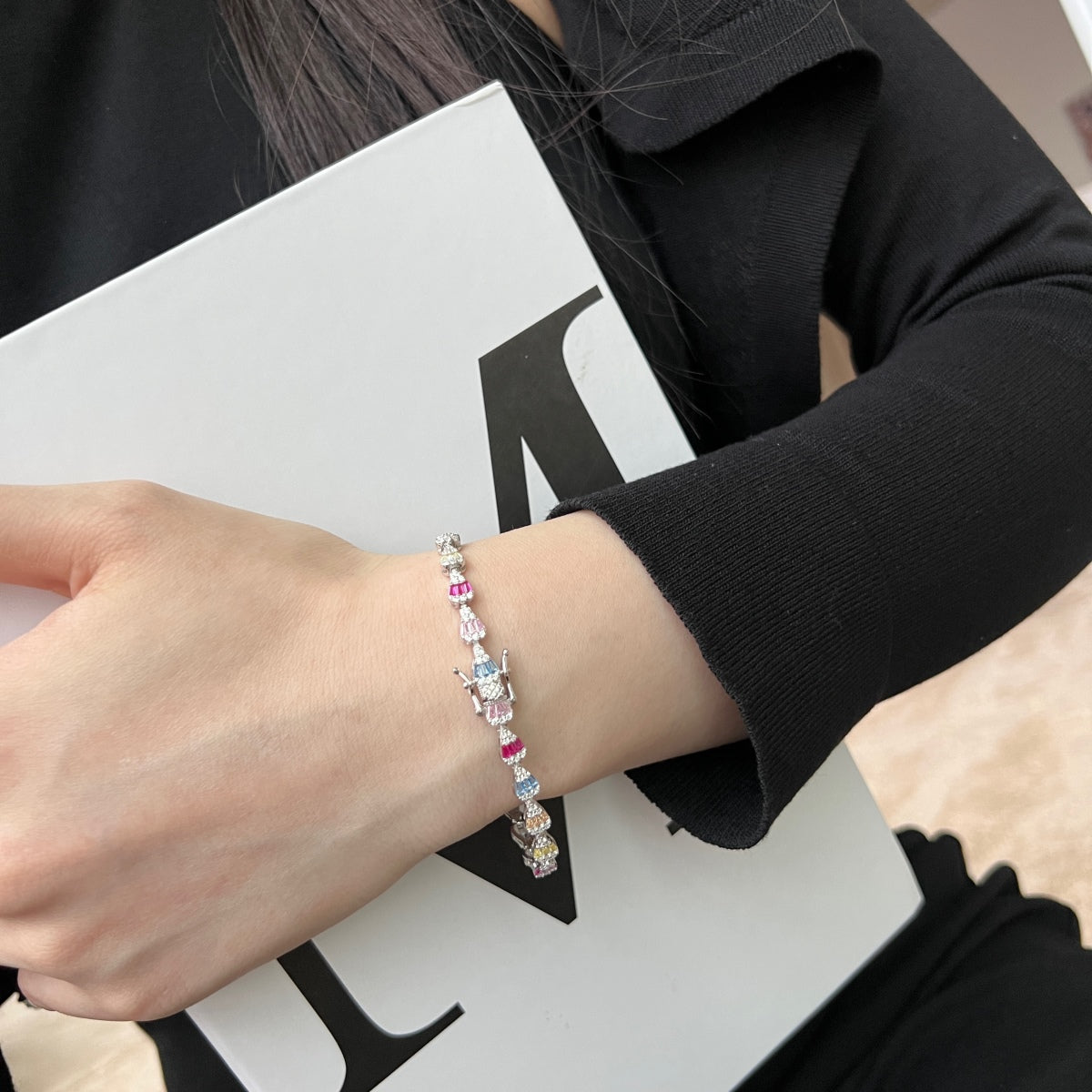 [Olivia JW]Radiant Water Drop Shape Daily Bracelet