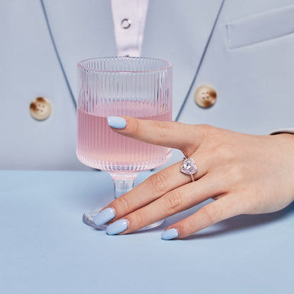 [Olivia JW]Delicate Ebullient Heart Shape Wedding Ring
