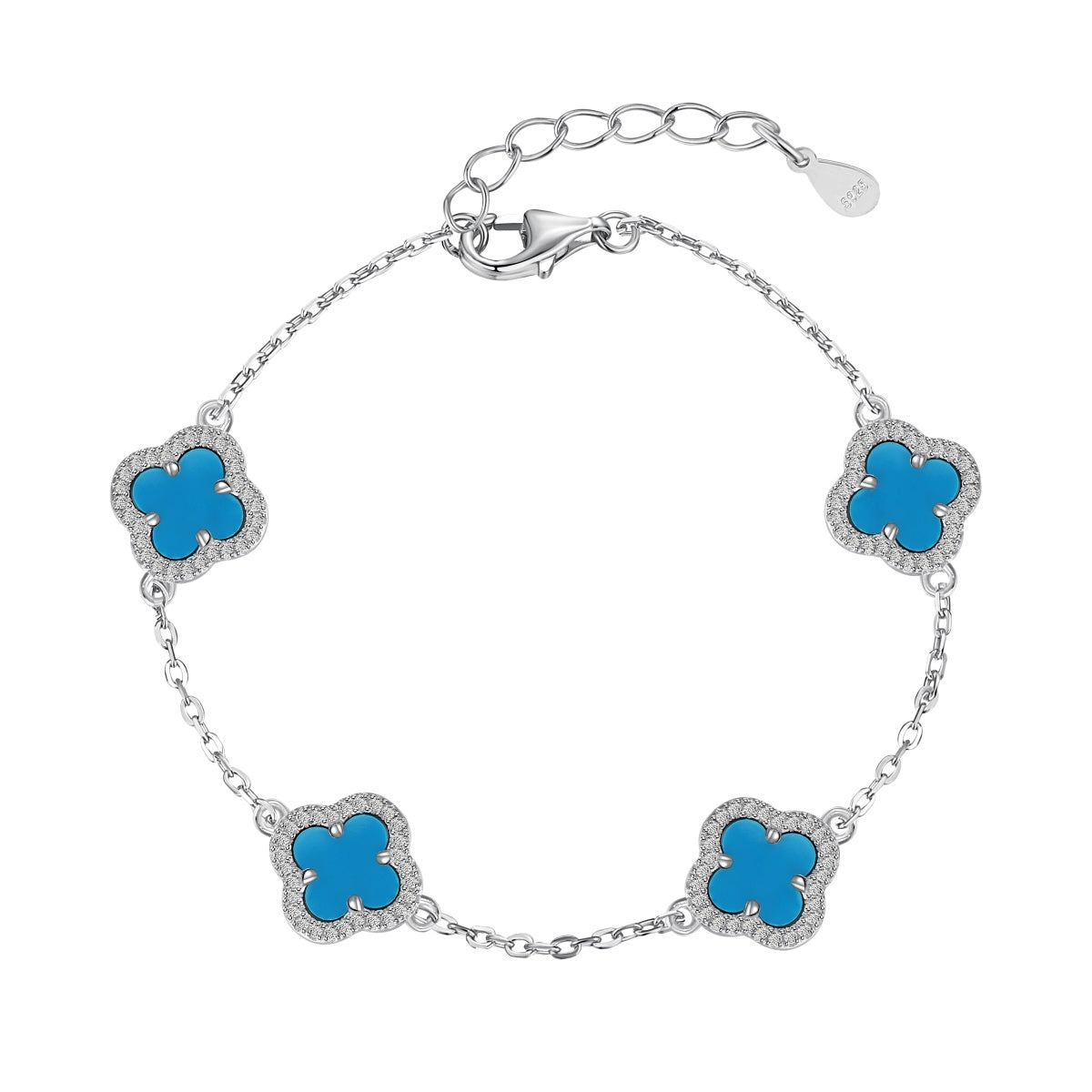 [Olivia JW]Four-Leaf Clover Exquisite Bracelet
