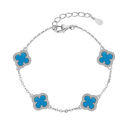 [Olivia JW]Four-Leaf Clover Exquisite Bracelet