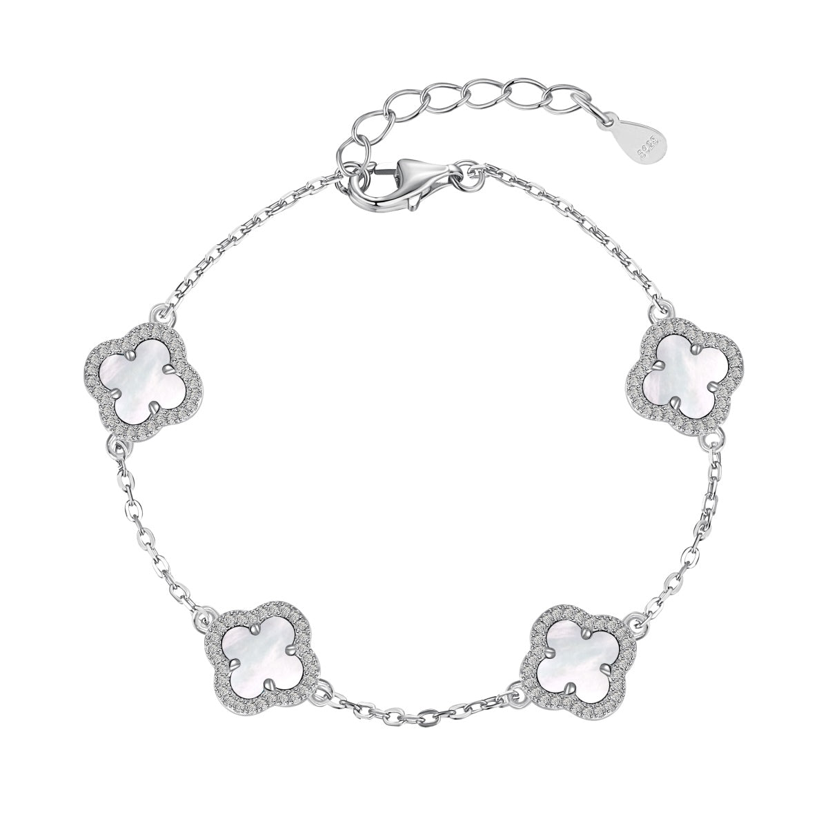 [Olivia JW]Four-Leaf Clover Exquisite Bracelet