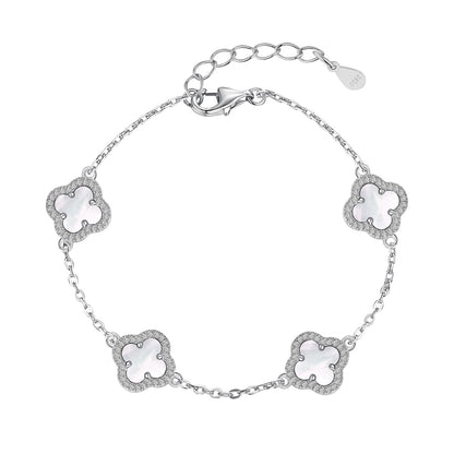 [Olivia JW]Four-Leaf Clover Exquisite Bracelet
