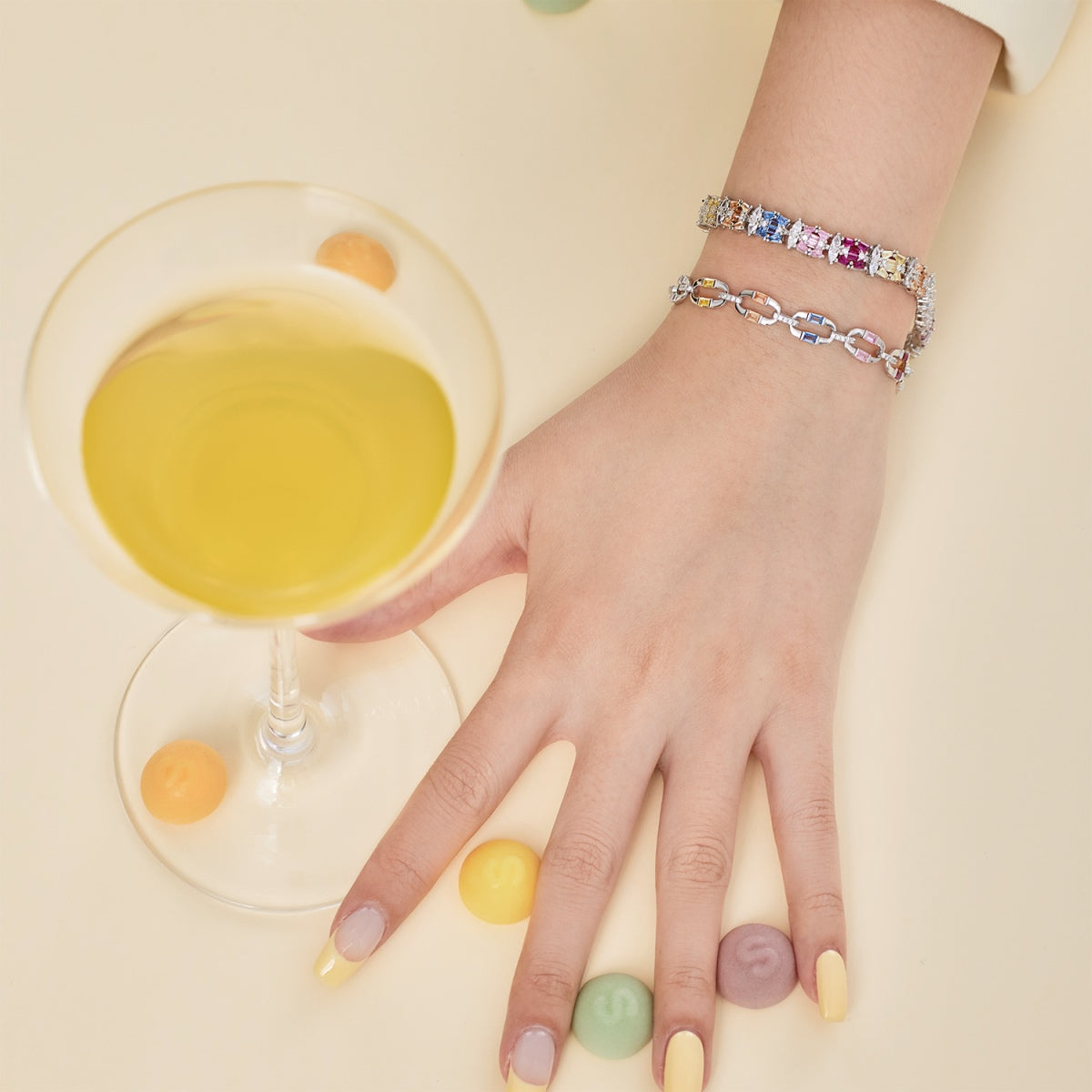 [Olivia JW]Dazzling Colorful Daily Bracelet