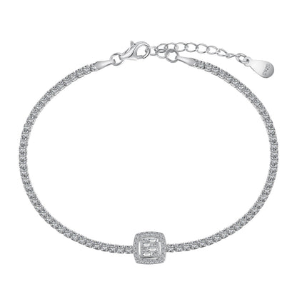 [Olivia JW]Luxurious Dazzling Square Shape Banquet Bracelet