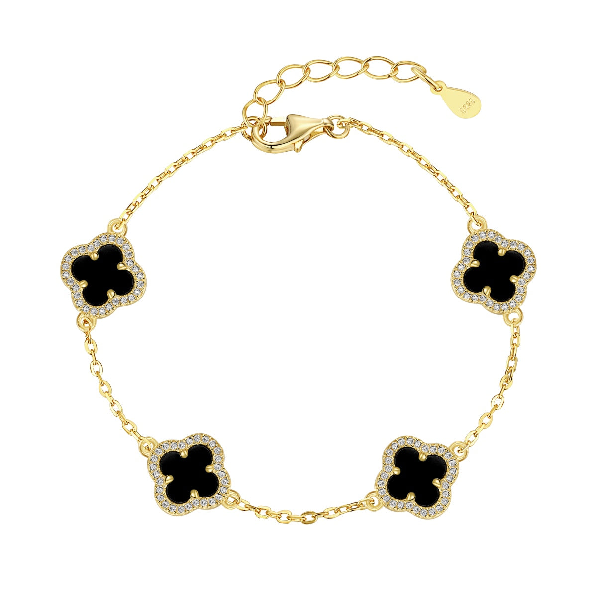 [Olivia JW]Four-Leaf Clover Exquisite Bracelet