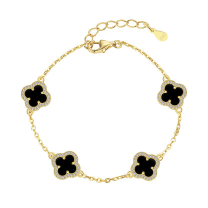 [Olivia JW]Four-Leaf Clover Exquisite Bracelet