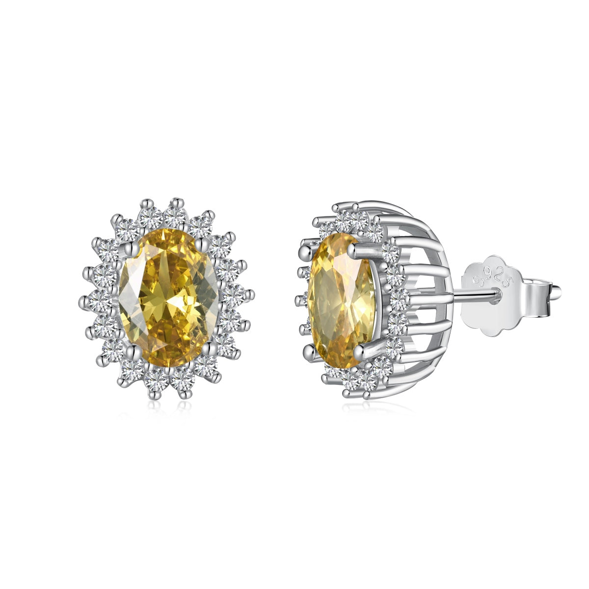 [Olivia JW]Delicate Radiant Oval Cut Daily Earrings