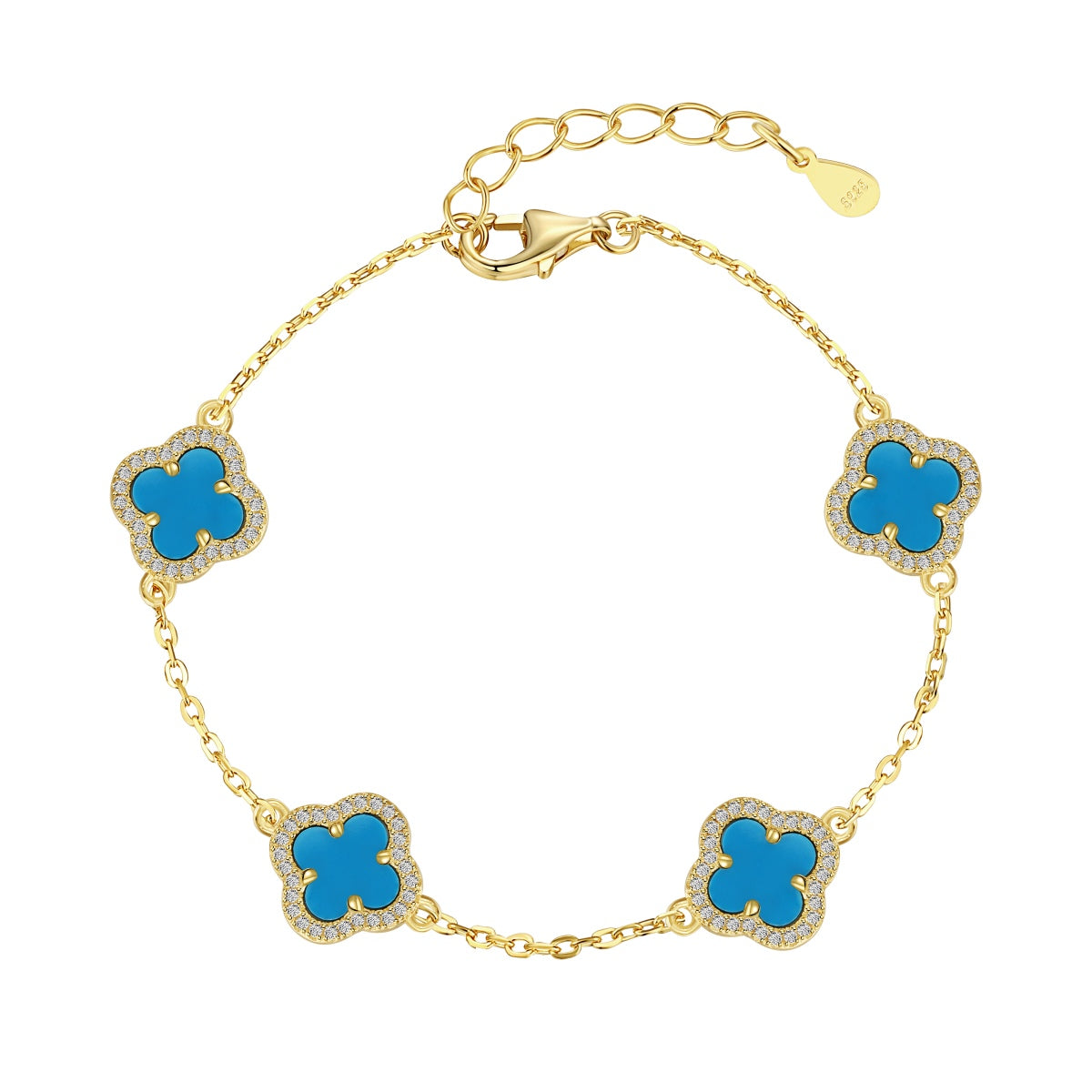 [Olivia JW]Four-Leaf Clover Exquisite Bracelet