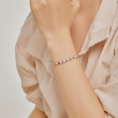 [Olivia JW]Radiant Colorful Round Shape Daily Bracelet