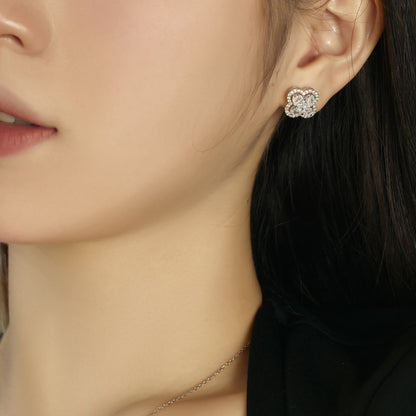 [Olivia JW]Lucky Four-Leaf Clover Exquisite Earrings