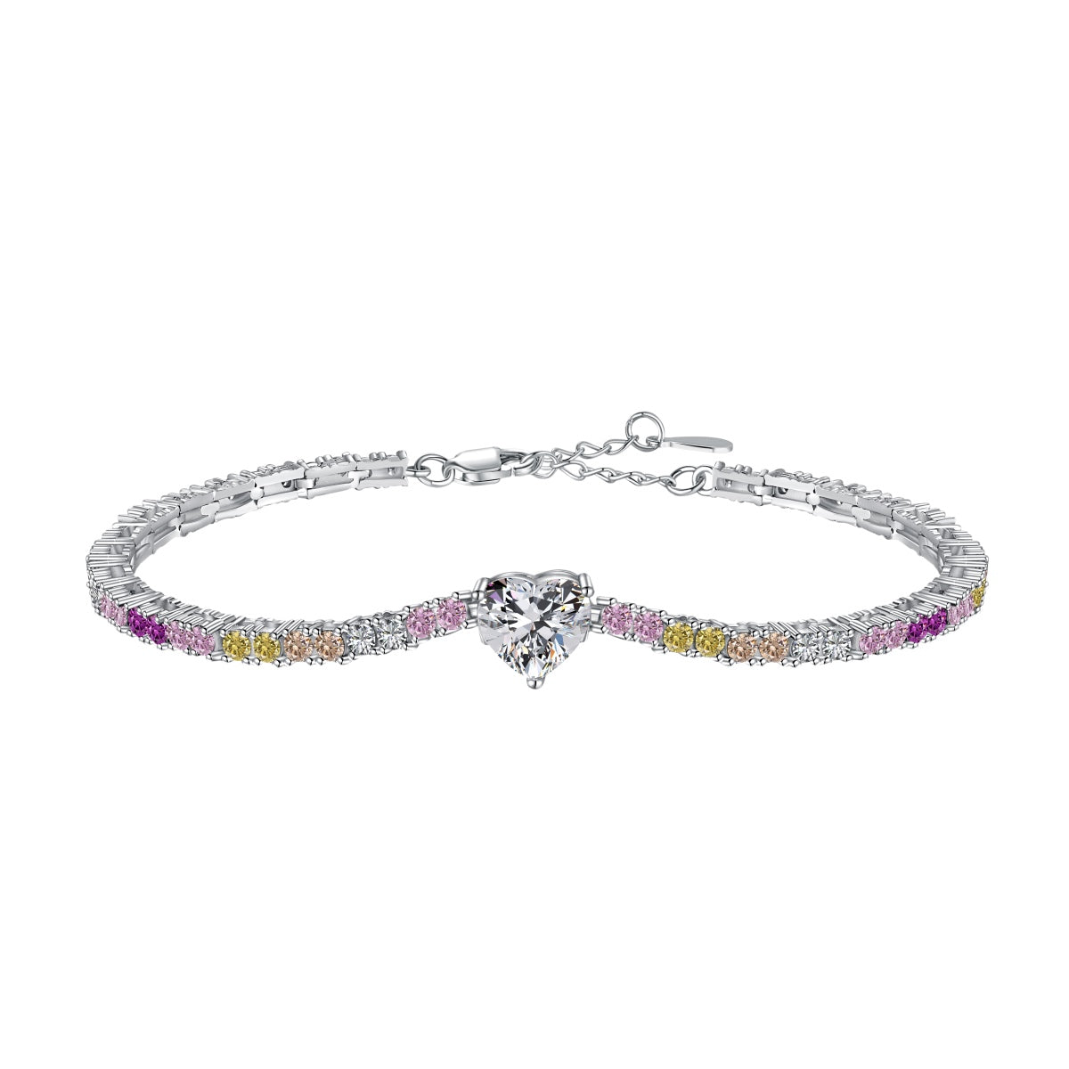 [Olivia JW]Delicate Romantic Heart Shape Lover Bracelet