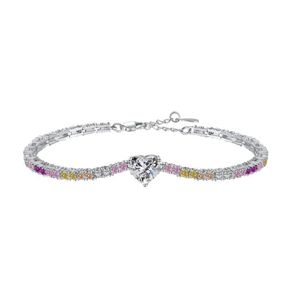 [Olivia JW]Delicate Romantic Heart Shape Lover Bracelet