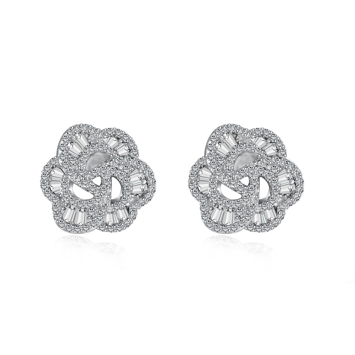 [Olivia JW]Exquisite Flower Shape Daily Earrings